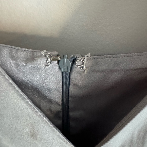 Blue satin bridesmaids dress - Picture 6 of 7